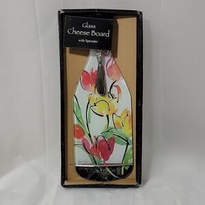 Wine glass cheese board